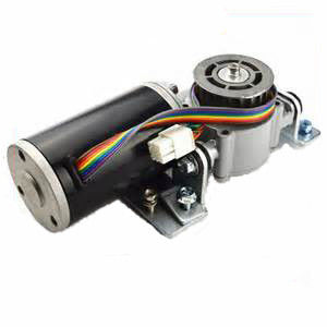 Auto van de de motordeur van het deurmateriaal de opener motorr 24VDC 65W 4200RPM grijze deklaag IP44