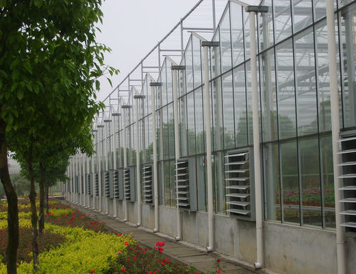 enige film/inflatiefilm/serre van glas de Commerciële Venlo, 9600mm spanwijdte