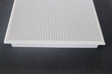 Met een laag bedekt de Tegelsaluminium van het weer Bestand Akoestisch Plafond/Gegalvaniseerd Staalwit