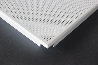 Met een laag bedekt de Tegelsaluminium van het weer Bestand Akoestisch Plafond/Gegalvaniseerd Staalwit