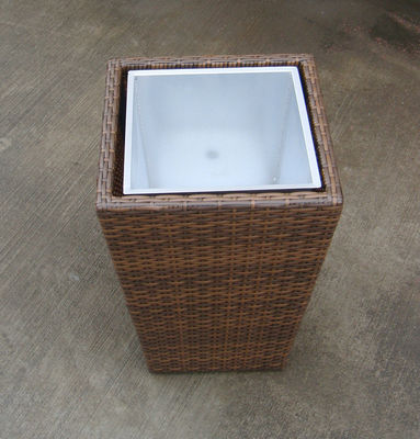 Hand-Woven Rieten Bloempot voor Openluchttuin/Serre/Bar