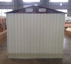 10x12' prefabdie de Tuinopslag van het Topmetaal met Schuifdeur wordt afgeworpen