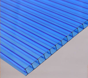 Van het multiwallpolycarbonaat van de hitteisolatie het Lichtgewicht Holle Blad voor Dakraam
